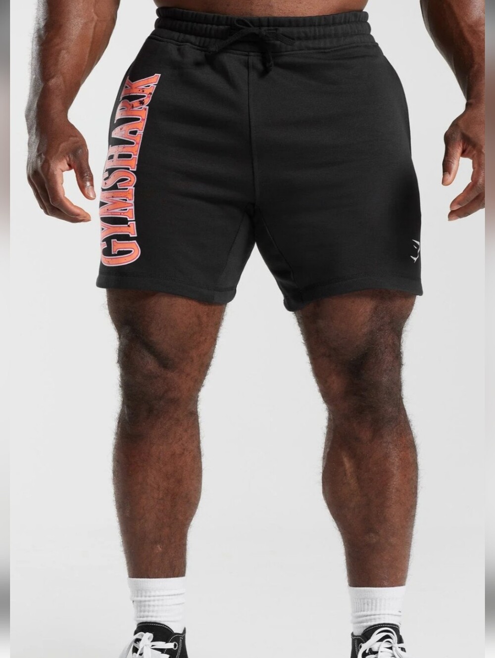 Gymshark Men’s Retrowave  Black Logo Shorts / Small